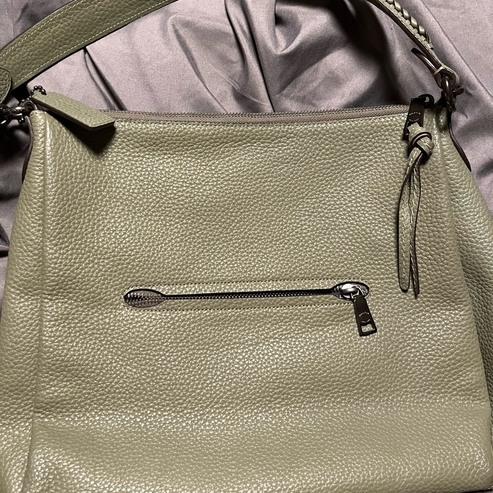 Coach Green Leather Shoulder Bag